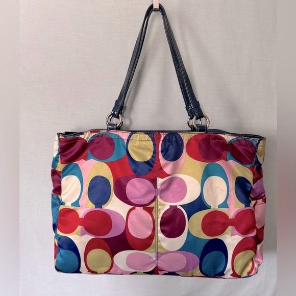 Coach Poppy Signature Sateen Tote - Picture 3 of 9